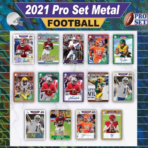 2021 pro set metal football checklist